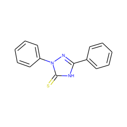 S=c1[nH]c(-c2ccccc2)nn1-c1ccccc1 ZINC000000405915