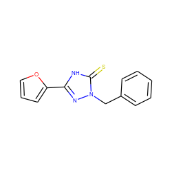 S=c1[nH]c(-c2ccco2)nn1Cc1ccccc1 ZINC000013536821