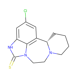 S=c1[nH]c2cc(Cl)cc3c2n1CCN1CCCC[C@@H]31 ZINC000027879604