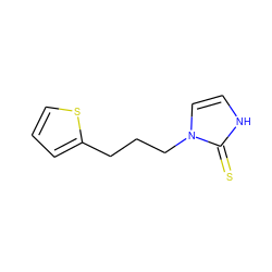 S=c1[nH]ccn1CCCc1cccs1 ZINC000029547049