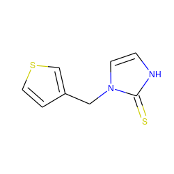 S=c1[nH]ccn1Cc1ccsc1 ZINC000000003741