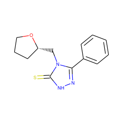 S=c1[nH]nc(-c2ccccc2)n1C[C@@H]1CCCO1 ZINC000006492329