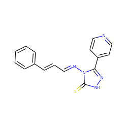 S=c1[nH]nc(-c2ccncc2)n1/N=C/C=C/c1ccccc1 ZINC000006228023