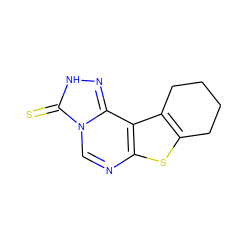 S=c1[nH]nc2c3c4c(sc3ncn12)CCCC4 ZINC000008579910