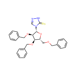 S=c1[nH]ncn1[C@@H]1O[C@H](COCc2ccccc2)[C@@H](OCc2ccccc2)[C@H]1OCc1ccccc1 ZINC000138114836