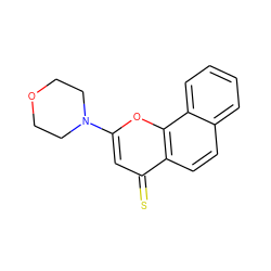 S=c1cc(N2CCOCC2)oc2c1ccc1ccccc12 ZINC000013608030