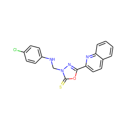 S=c1oc(-c2ccc3ccccc3n2)nn1CNc1ccc(Cl)cc1 ZINC000095598211