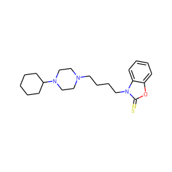 S=c1oc2ccccc2n1CCCCN1CCN(C2CCCCC2)CC1 ZINC000029134301