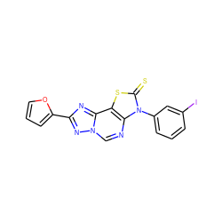 S=c1sc2c(ncn3nc(-c4ccco4)nc23)n1-c1cccc(I)c1 ZINC000049112603