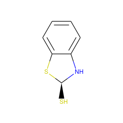 S[C@@H]1Nc2ccccc2S1 ZINC000001433264