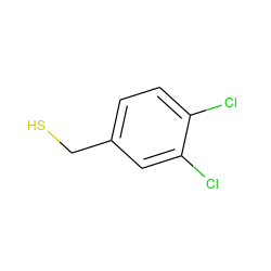 SCc1ccc(Cl)c(Cl)c1 ZINC000004802670