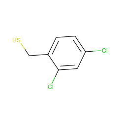 SCc1ccc(Cl)cc1Cl ZINC000004522200