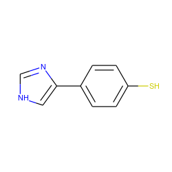 Sc1ccc(-c2c[nH]cn2)cc1 ZINC000040846658