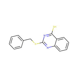 Sc1nc(SCc2ccccc2)nc2ccccc12 ZINC000013523417