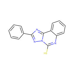 Sc1nc2ccccc2c2nc(-c3ccccc3)nn12 ZINC000005103184