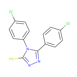 Sc1nnc(-c2ccc(Cl)cc2)n1-c1ccc(Cl)cc1 ZINC000005687862