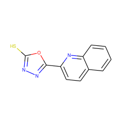 Sc1nnc(-c2ccc3ccccc3n2)o1 ZINC000002433090