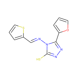 Sc1nnc(-c2ccco2)n1/N=C/c1cccs1 ZINC000001295513