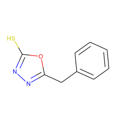 Sc1nnc(Cc2ccccc2)o1 ZINC000002379869