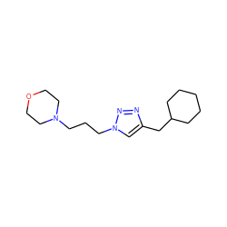 c1c(CC2CCCCC2)nnn1CCCN1CCOCC1 ZINC000066103665