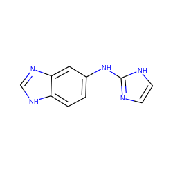 c1c[nH]c(Nc2ccc3[nH]cnc3c2)n1 ZINC000013760751