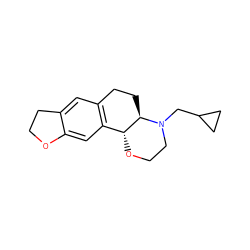 c1c2c(cc3c1CC[C@@H]1[C@@H]3OCCN1CC1CC1)OCC2 ZINC000027991395