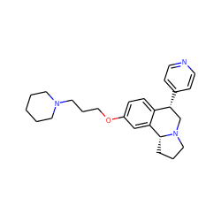 c1cc([C@@H]2CN3CCC[C@@H]3c3cc(OCCCN4CCCCC4)ccc32)ccn1 ZINC000028903367