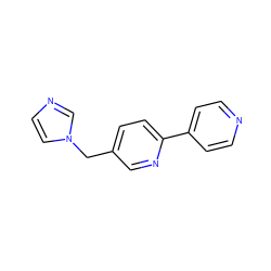 c1cc(-c2ccc(Cn3ccnc3)cn2)ccn1 ZINC000084618074