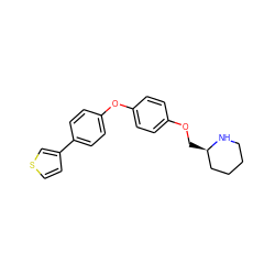 c1cc(-c2ccc(Oc3ccc(OC[C@@H]4CCCCN4)cc3)cc2)cs1 ZINC000049784749