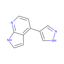 c1cc(-c2cn[nH]c2)c2cc[nH]c2n1 ZINC000049792991