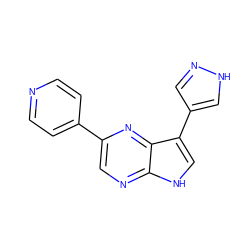 c1cc(-c2cnc3[nH]cc(-c4cn[nH]c4)c3n2)ccn1 ZINC000224548030