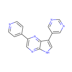 c1cc(-c2cnc3[nH]cc(-c4cncnc4)c3n2)ccn1 ZINC000473145766