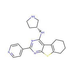 c1cc(-c2nc(N[C@@H]3CCNC3)c3c4c(sc3n2)CCCC4)ccn1 ZINC000149006789