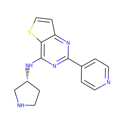 c1cc(-c2nc(N[C@@H]3CCNC3)c3sccc3n2)ccn1 ZINC000223675207