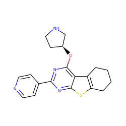 c1cc(-c2nc(O[C@H]3CCNC3)c3c4c(sc3n2)CCCC4)ccn1 ZINC000223660081