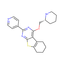 c1cc(-c2nc(OC[C@H]3CCCCN3)c3c4c(sc3n2)CCCC4)ccn1 ZINC000223682640