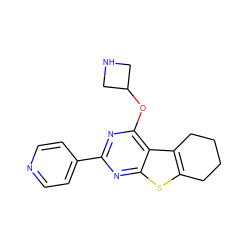 c1cc(-c2nc(OC3CNC3)c3c4c(sc3n2)CCCC4)ccn1 ZINC000223660286