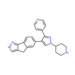 c1cc(-c2nn(C3CCNCC3)cc2-c2ccc3c(c2)Cc2c[nH]nc2-3)ccn1 ZINC000071340836