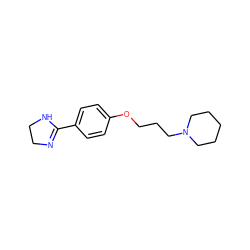 c1cc(C2=NCCN2)ccc1OCCCN1CCCCC1 ZINC000049035761