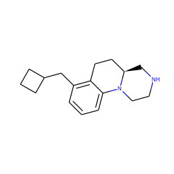 c1cc(CC2CCC2)c2c(c1)N1CCNC[C@@H]1CC2 ZINC001772588383