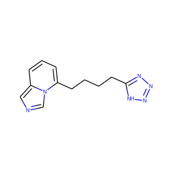 c1cc(CCCCc2nnn[nH]2)n2cncc2c1 ZINC000029412827