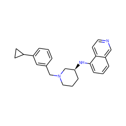 c1cc(CN2CCC[C@H](Nc3cccc4cnccc34)C2)cc(C2CC2)c1 ZINC000114332581