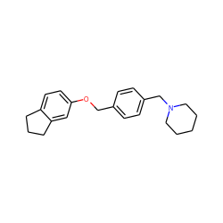 c1cc(CN2CCCCC2)ccc1COc1ccc2c(c1)CCC2 ZINC000013517670