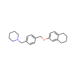 c1cc(CN2CCCCC2)ccc1COc1ccc2c(c1)CCCC2 ZINC000013517681