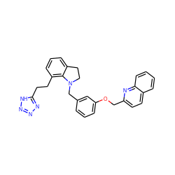 c1cc(CN2CCc3cccc(CCc4nnn[nH]4)c32)cc(OCc2ccc3ccccc3n2)c1 ZINC000003812011