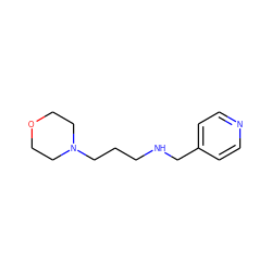 c1cc(CNCCCN2CCOCC2)ccn1 ZINC000002380323