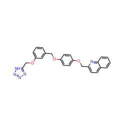 c1cc(COc2ccc(OCc3ccc4ccccc4n3)cc2)cc(OCc2nnn[nH]2)c1 ZINC000003790868