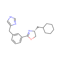 c1cc(Cc2c[nH]cn2)cc(C2=N[C@H](CC3CCCCC3)CO2)c1 ZINC000014979087