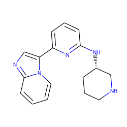 c1cc(N[C@H]2CCCNC2)nc(-c2cnc3ccccn23)c1 ZINC000029046116