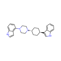 c1cc(N2CCN([C@H]3CC[C@H](c4c[nH]c5ccccc54)CC3)CC2)c2cc[nH]c2c1 ZINC000101182112